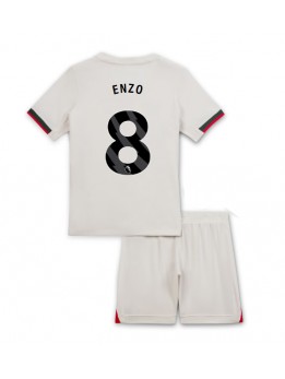 Chelsea Enzo Fernandez #8 Dječji Gostujuci Dres kompleti 2025-26 Kratak Rukavima (+ kratke hlače)